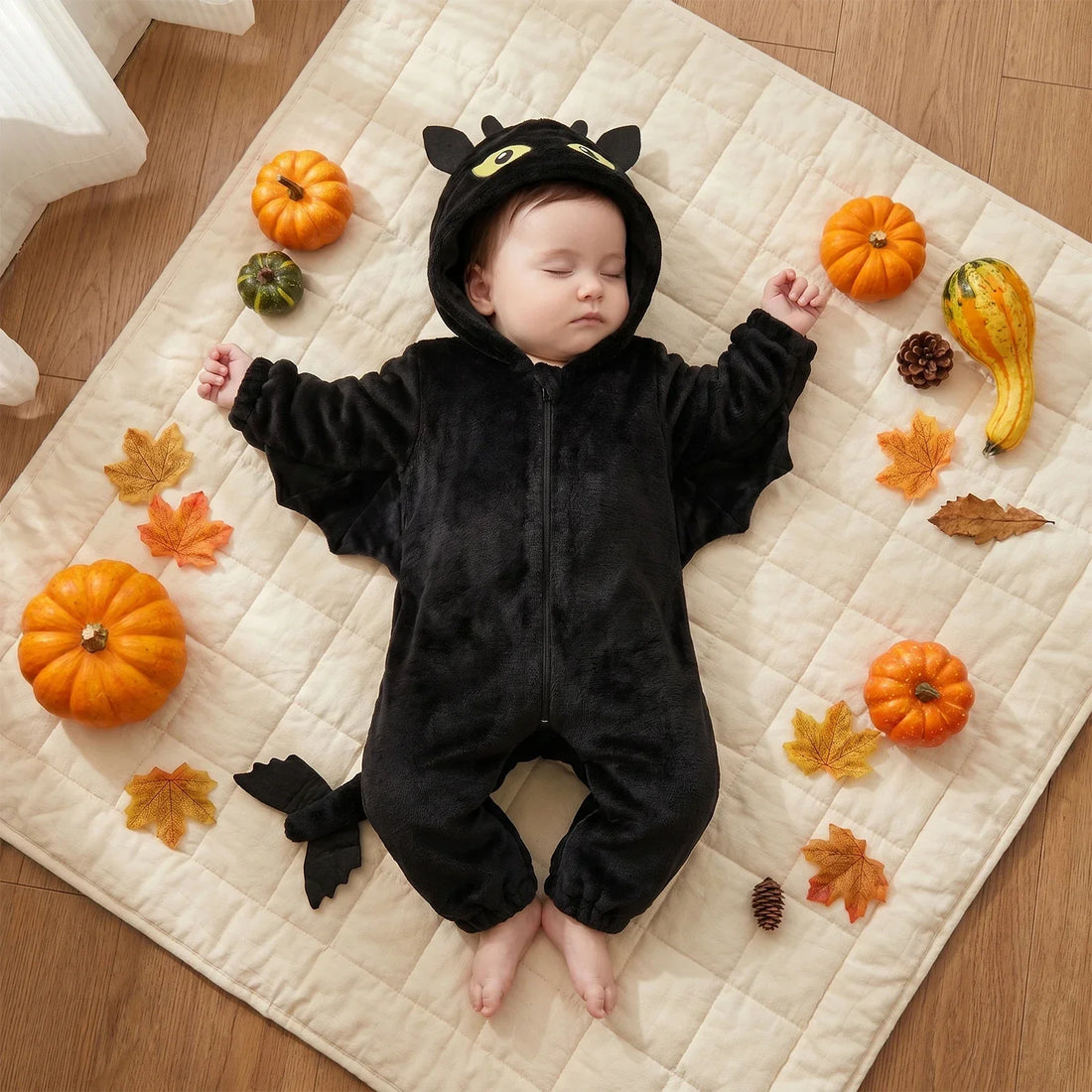 Bébé déguisé en chauve-souris pour Halloween — LUEA