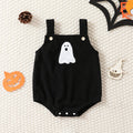 Salopette bébé fille velours noir brodée fantôme, Halloween – vue 1