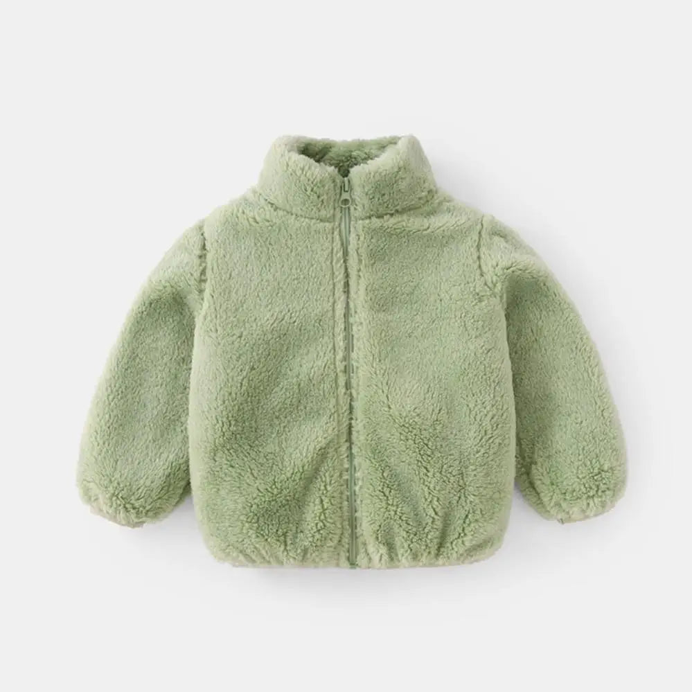 Manteau bébé peluche chaud à capuche, automne-hiver – vue 16