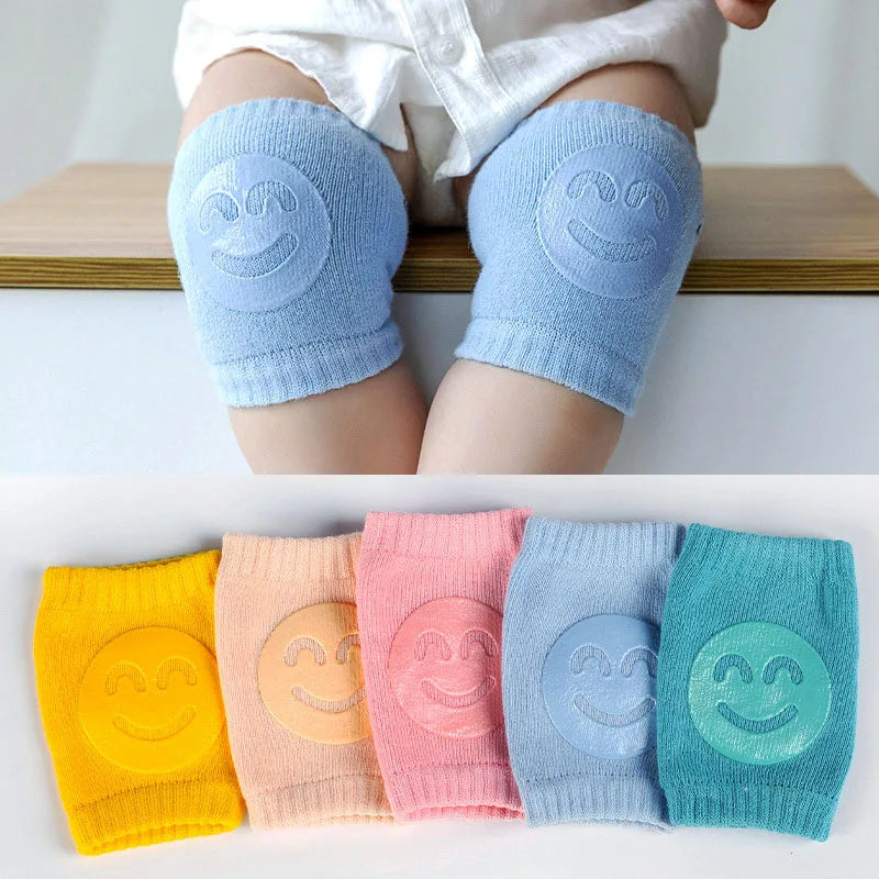 Genouillères Bébé Antidérapantes Smiley – Protection 4 Pattes