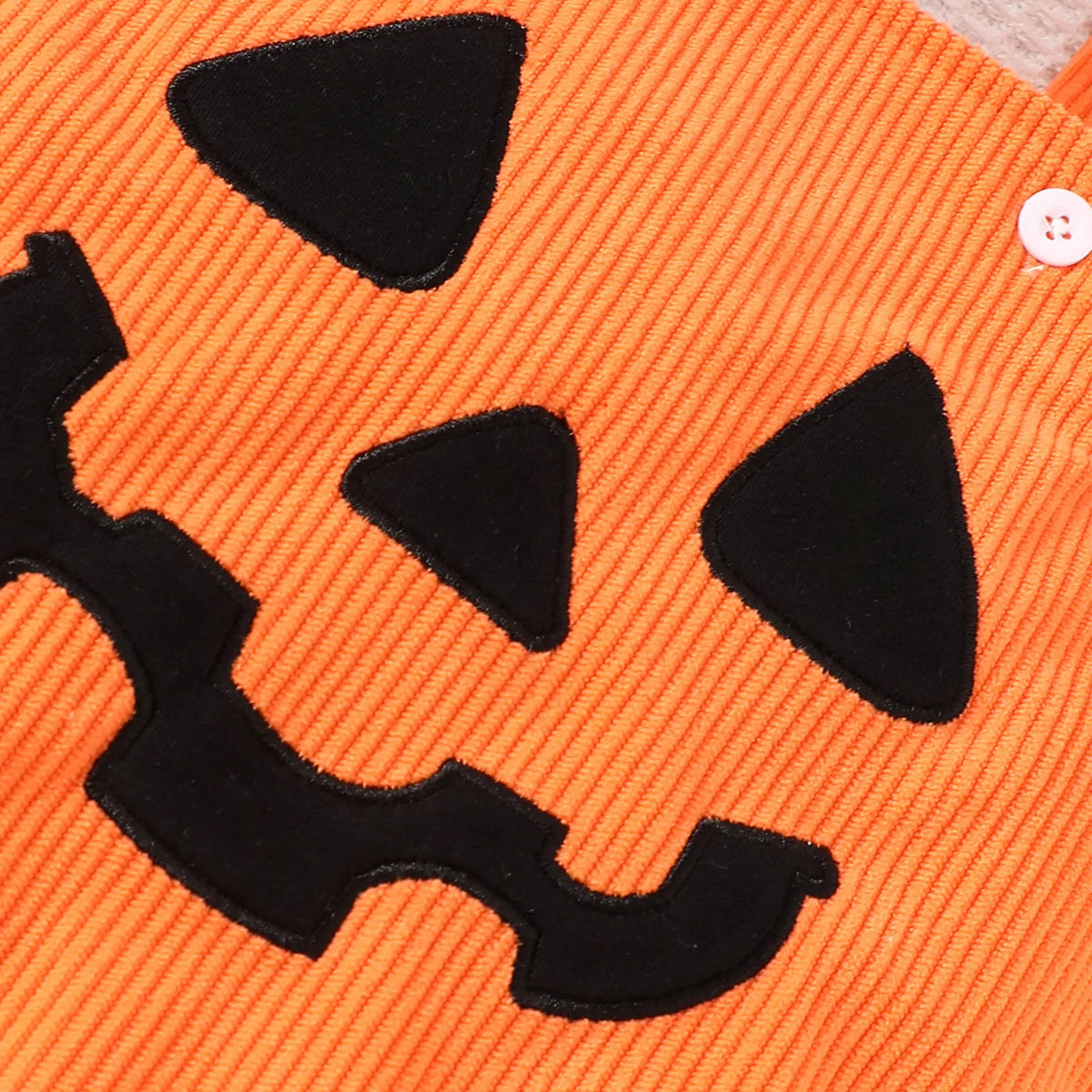 Salopette bébé citrouille en velours côtelé, déguisement Halloween – vue 10