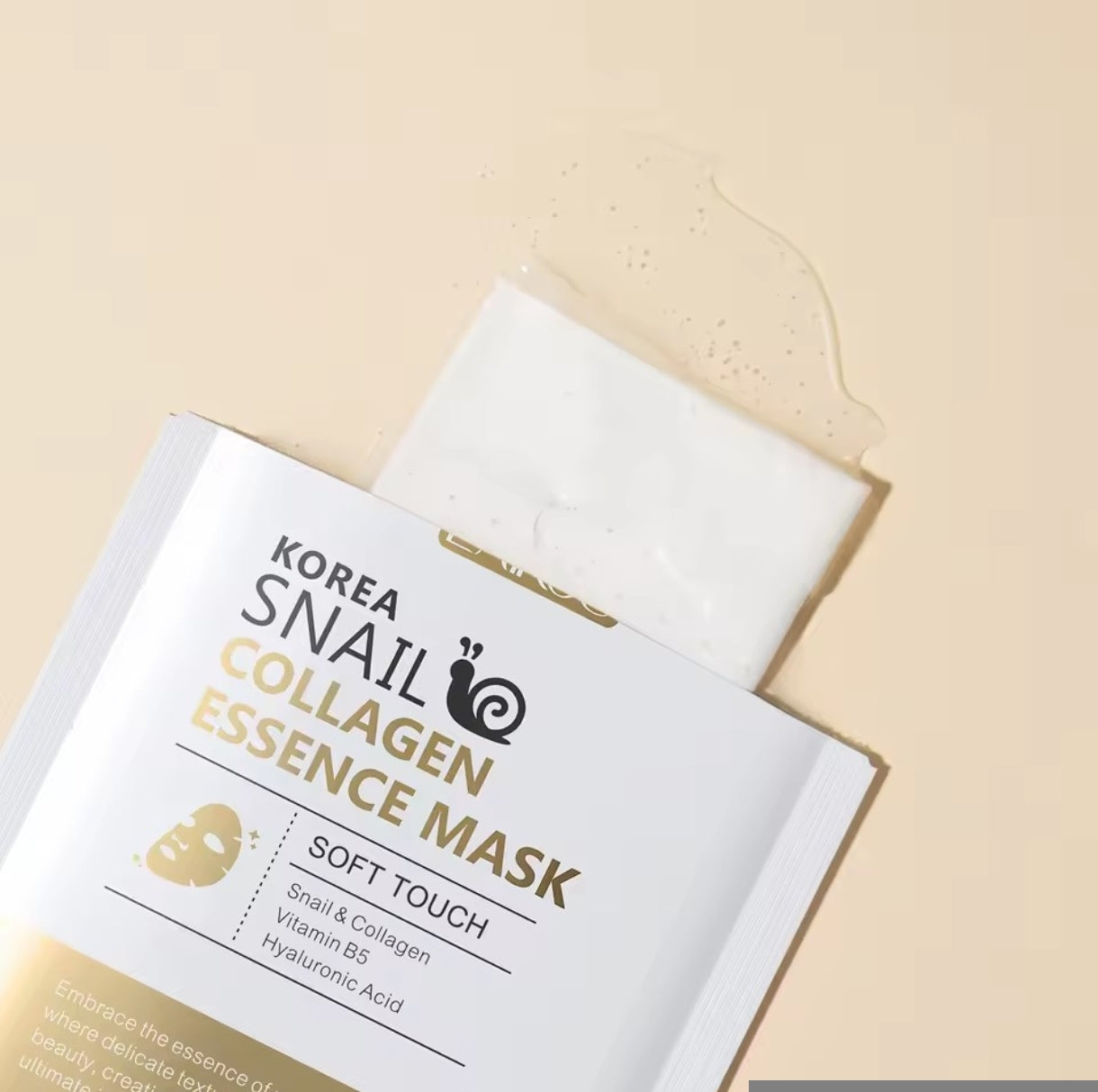 Pack Duo LUÉA — 2 lots de 20 masques visage coréens à l'escargot et au collagène